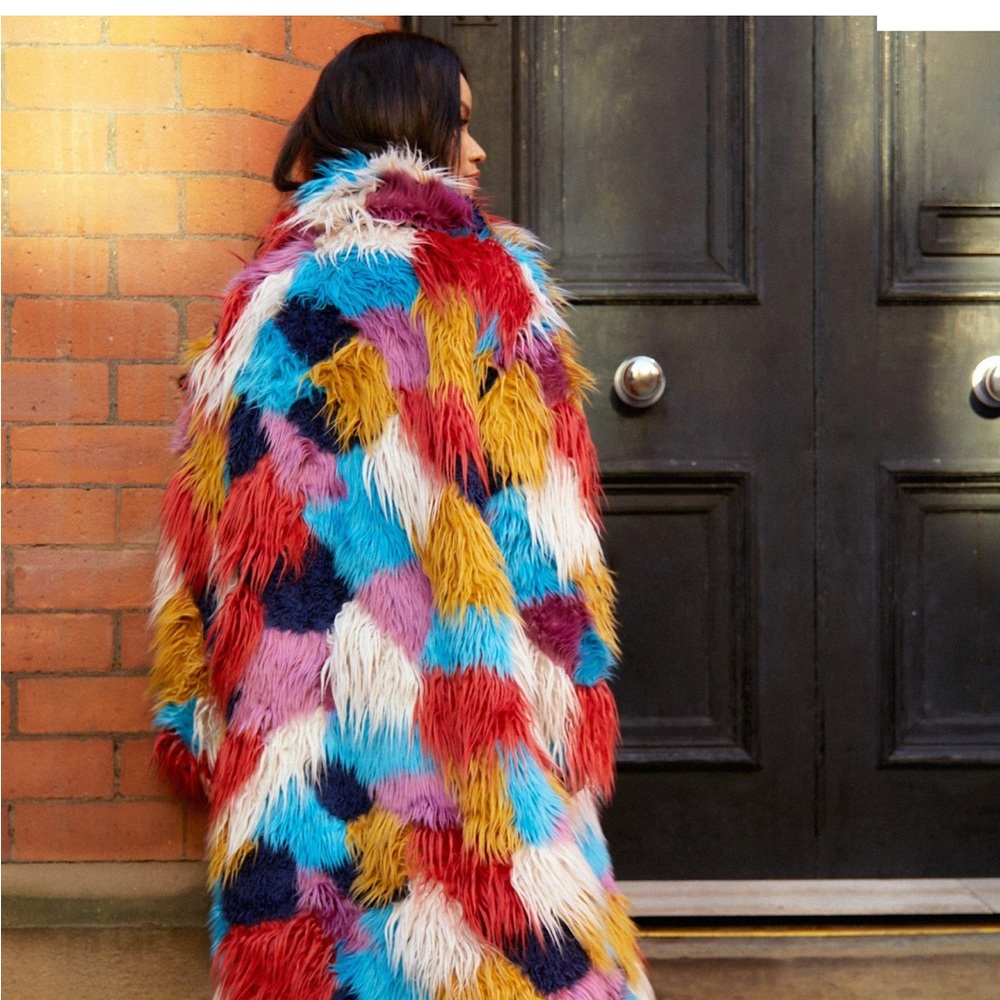 Floor Length Multicolor Coat - image 3